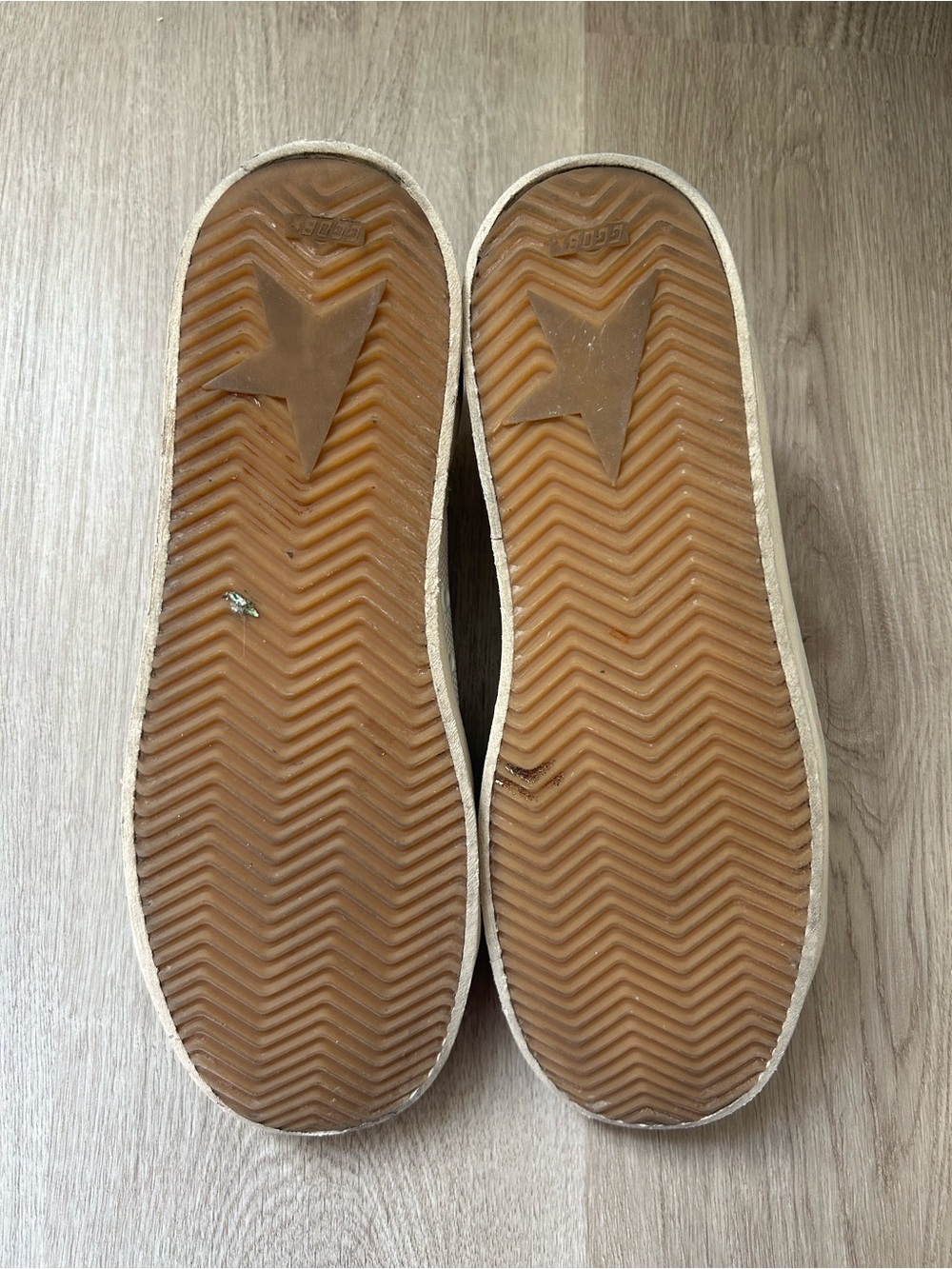 Golden Goose Men's Stardan in white mesh with black suede star 42 - Picture 8 of 12